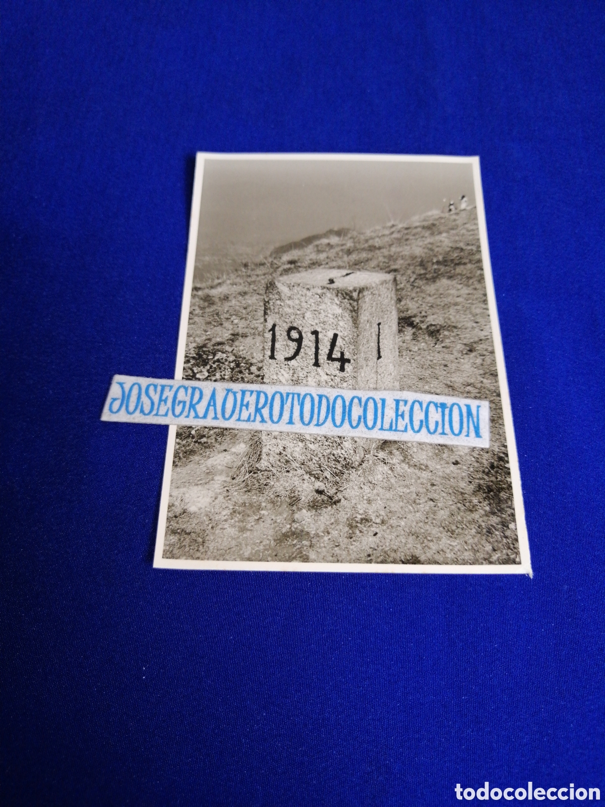 Antique Photography: SUIZA (MONTE GENEROSO) PIEDRA MARCADA SE&Ntilde;ALIZACION FOTOGRAF&Iacute;A ANTIGUA SIGLO PASADO