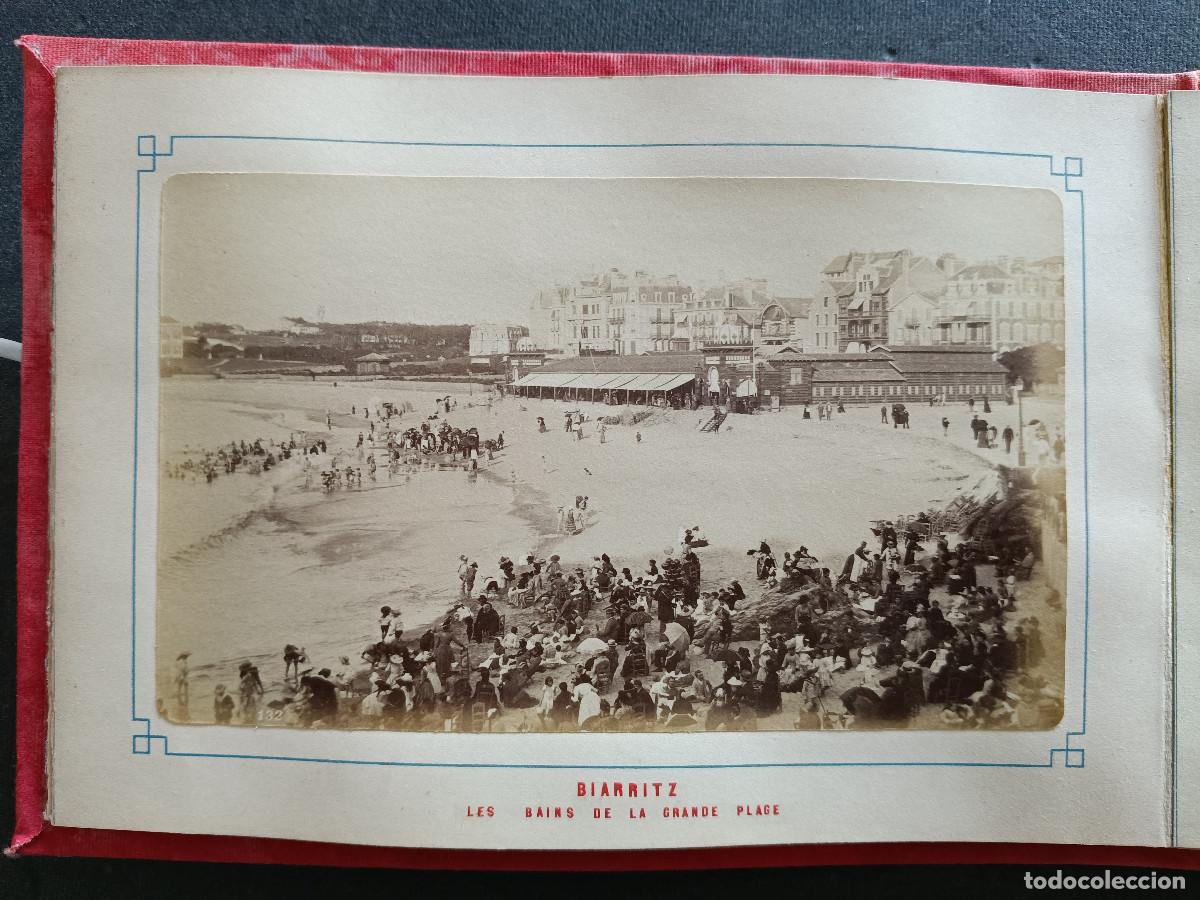 Fotografia antiga: FRANCIA. BIARRITZ. ALBUM 12 ALBUMINAS TAMA&Ntilde;O 9X15CM. FECHADAS EN 27 JUNIO 1890
