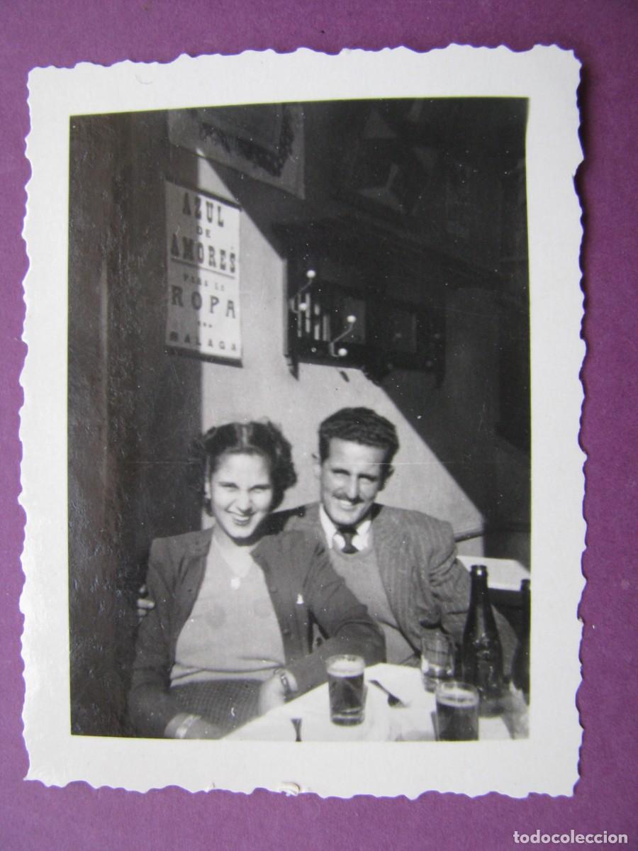Fotograf&iacute;a antigua: PEQUE&Ntilde;A FOTO DE MALAGA. FINALES DE LOS A&Ntilde;OS 1940 PRINCIPIO 1950.6,5X5 CM