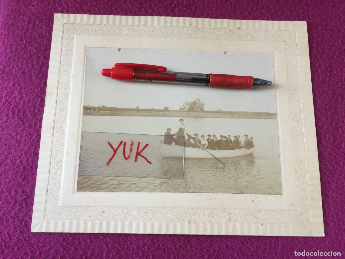 Fotograf&iacute;a antigua: BONITA FOTO FOTOGRAFIA DE UN PASEO POR LOS ARROZALES DE LA ALBUFERA - CIRCA A&Ntilde;O 1900