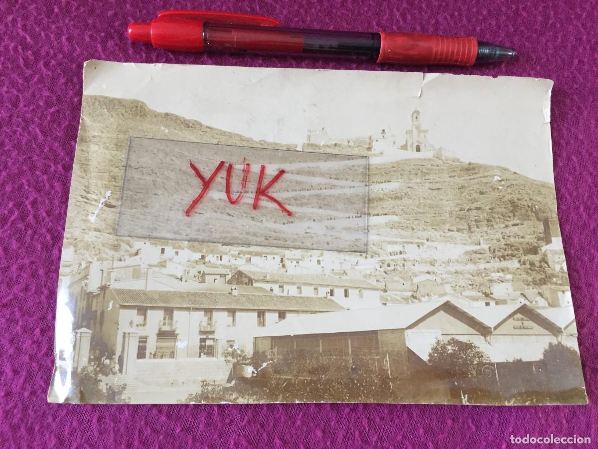 Fotograf&iacute;a antigua: BONITA FOTO FOTOGRAFIA DE UNA VISTA PARCIAL DE CULLERA Y SU IGLESIA - CIRCA A&Ntilde;O 1890 - SIGLO XIX