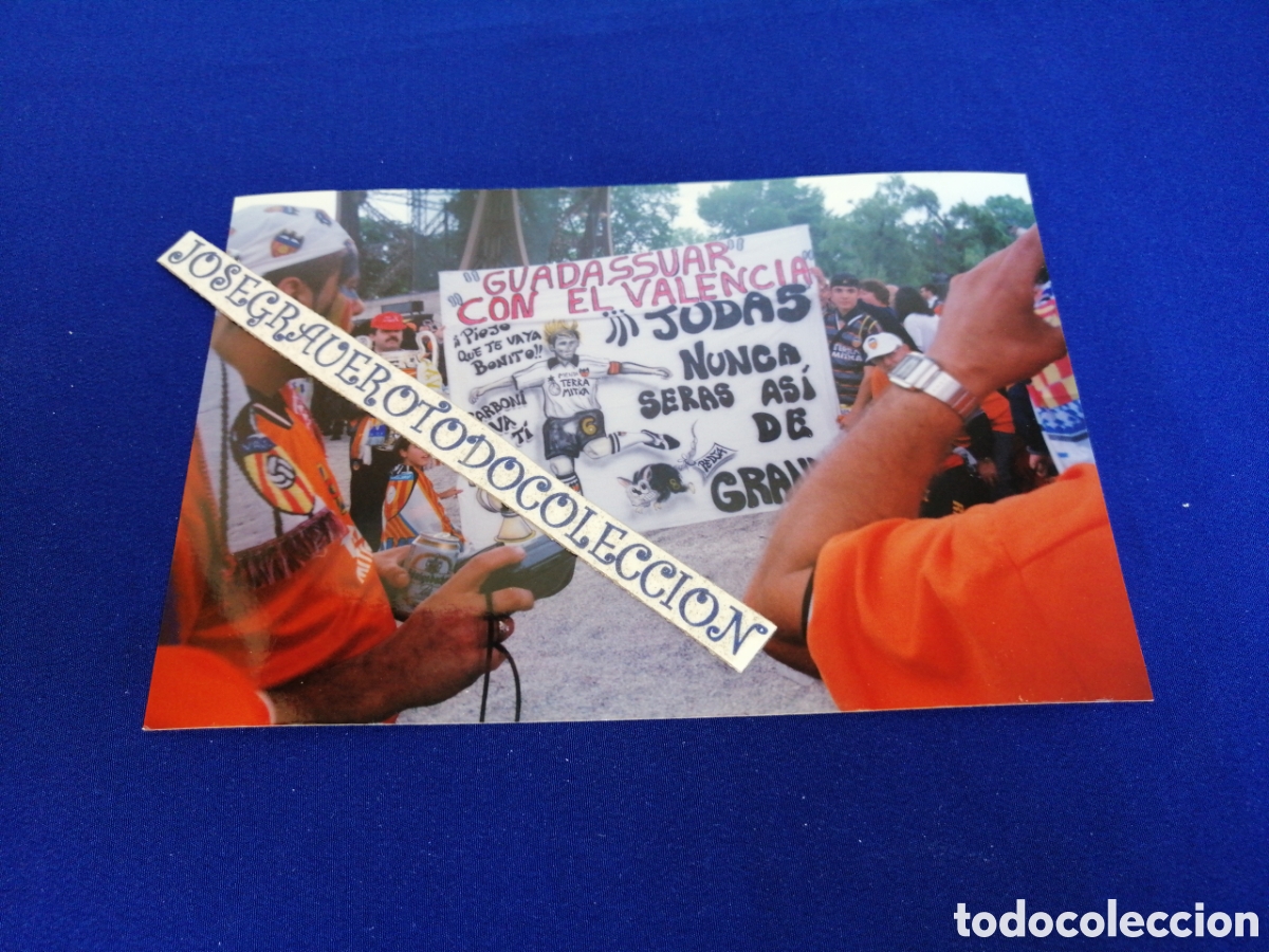 Fotograf&iacute;a antigua: FINAL LIGA DE CAMPEONES UEFA A&Ntilde;O 1999 VALENCIA CLUB DE F&Uacute;TBOL - REAL MADRID -GUADASSUAR - CARBONI