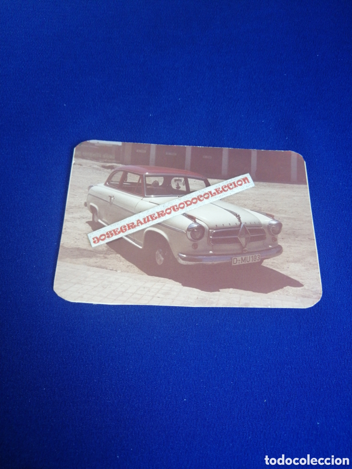 Fotograf&iacute;a antigua: BORGWARD ISABELLA COCHE A&Ntilde;O 1963 FOTOGRAF&Iacute;A ANTIGUA SIGLO PASADO