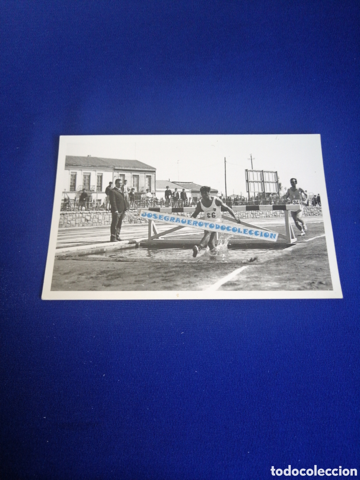 Fotograf&iacute;a antigua: ATLETISMO SALTO DE VALLA FOTOGRAF&Iacute;A ANTIGUA SIGLO PASADO