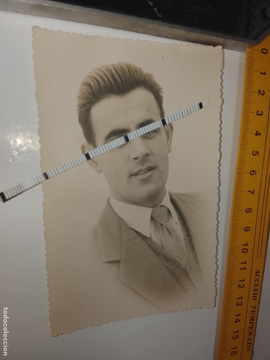 Fotograf&iacute;a antigua: FOTOGRAFIA ANTIGUA FAMILIA VEJER - UBRIQUE - CADIZ - JOVEN ELEGANTE DE TRAJE CHAQUETA