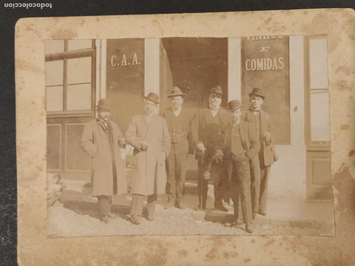 Antique Photography: RESTAURANTE S. CARLOS - LISBOA - A&Ntilde;O 1909 - ALBUMINA - FOTOGRAFIA ANTIGUA -(116.710)