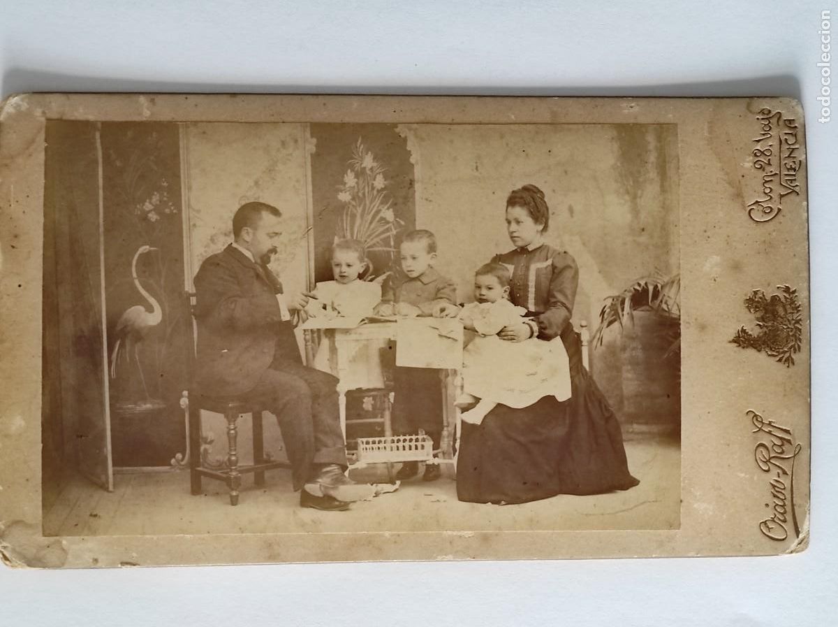 Fotograf&iacute;a antigua: RETRATO DE UNA FAMILIA FECHADO A&Ntilde;O 1903 - FOT&Oacute;GRAFO ORAW-RAFF, VALENCIA