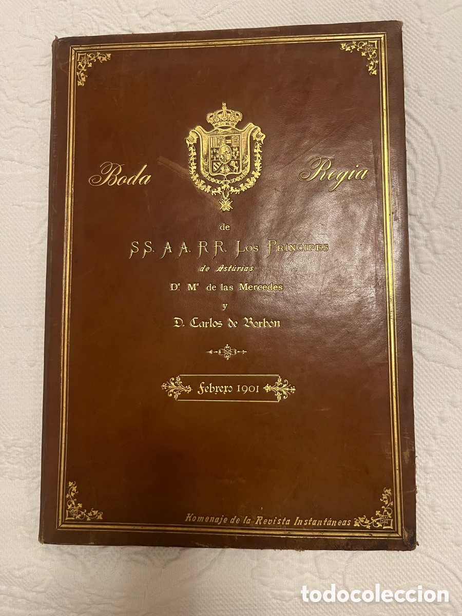 Fotograf&iacute;a antigua: &Aacute;lbum de fotos boda real