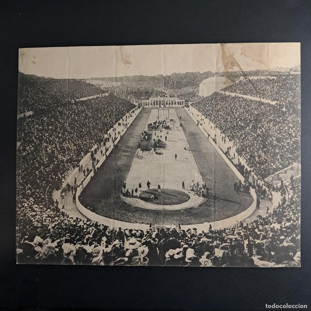 Fotograf&iacute;a antigua: Rara Fotografia Originale D'epoca Panoramica - Giochi Olimpici Intercalari (Atene1906)