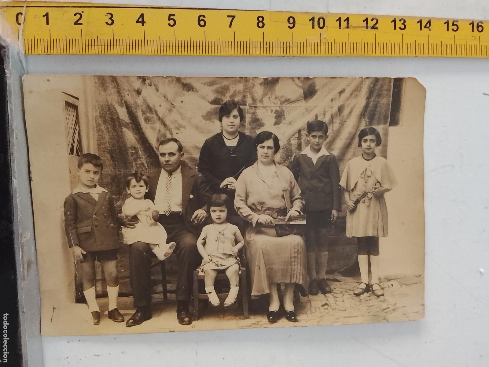 Fotograf&iacute;a antigua: FOTOGRAFIA ANTIGUA FAMILIA VEJER - UBRIQUE - CADIZ TARJETA POSTAL POSTMORTEN