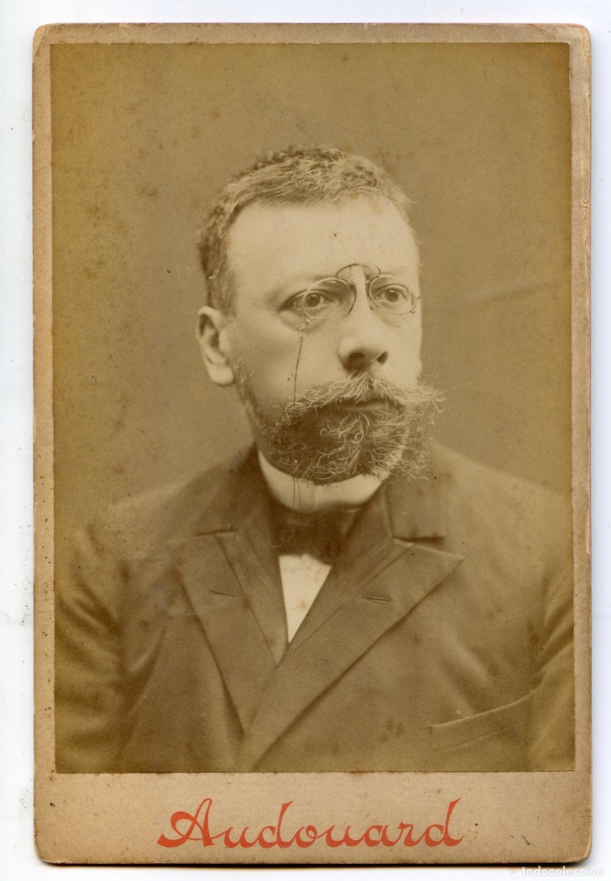 Alte Fotografie: El escritor &Aacute;ngel Guimer&aacute;, fotograf&iacute;a Audouard, circa 1890