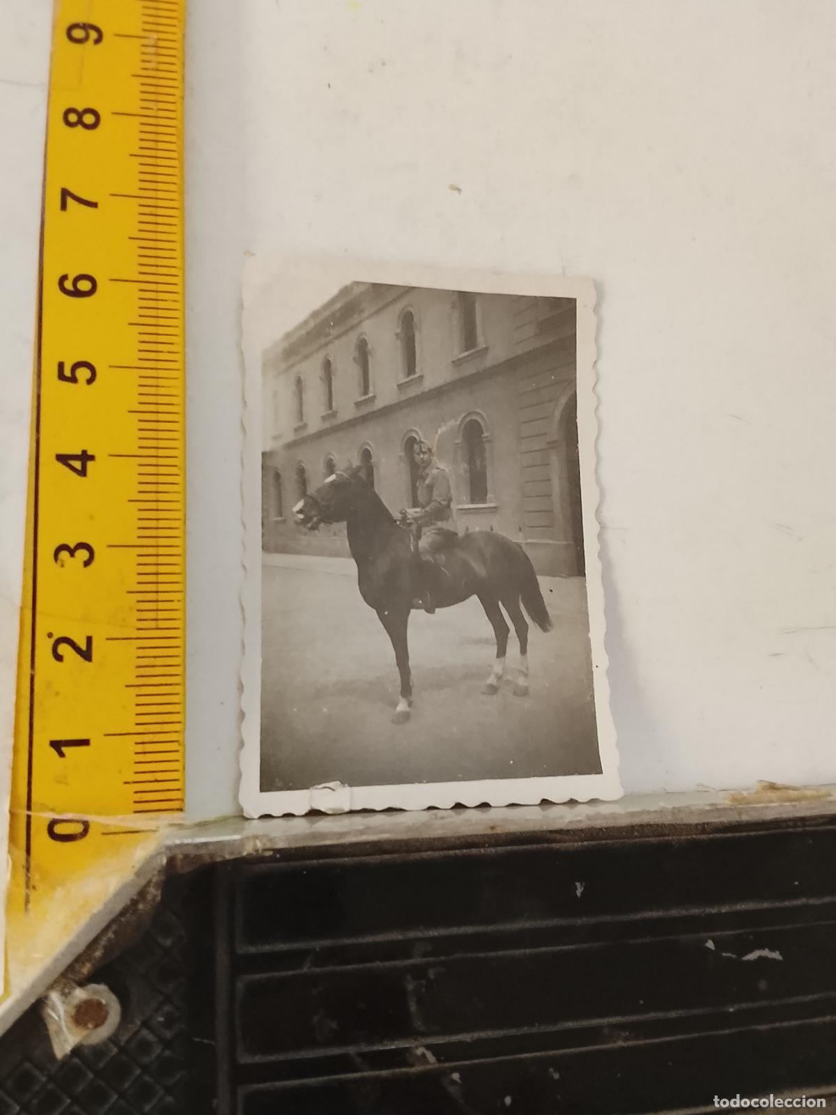 Fotografia antiga: FOTOGRAFIA ANTIGUA FAMILIA VEJER - UBRIQUE - CADIZ militar caballo 1951 caballeria guardia civil