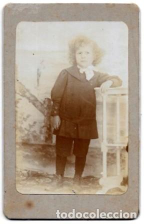 Fotograf&iacute;a antigua: FOTOGRAFIA DE NI&Ntilde;A PEQUE&Ntilde;A. SOBRE 1900 - ALBUMINA-4226