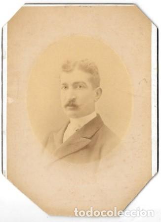 Fotograf&iacute;a antigua: FOTOGRAFIA RETRATO DE CABALLERO. FOTO A. RODRIGUEZ TELLEZ, SEVILLA SOBRE 1890 - ALBUMINA-4253