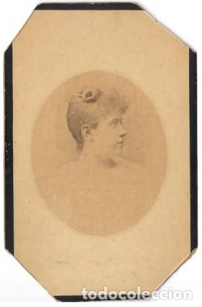 Fotograf&iacute;a antigua: FOTOGRAFIA RETRATO DE SE&Ntilde;ORITA. FOTO A. RODRIGUEZ TELLEZ, SEVILLA SOBRE 1890. - ALBUMINA-4254