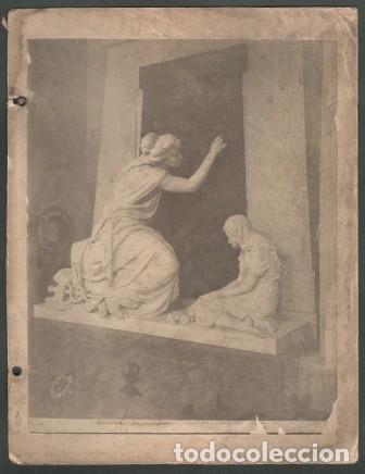 Fotograf&iacute;a antigua: MONUMENTO VENZANO (1880), OBRA DE P. DOMENICO VALLE CEMENTERIO DE STAGLIENO EN GENOVA- ALBUMINA-4271