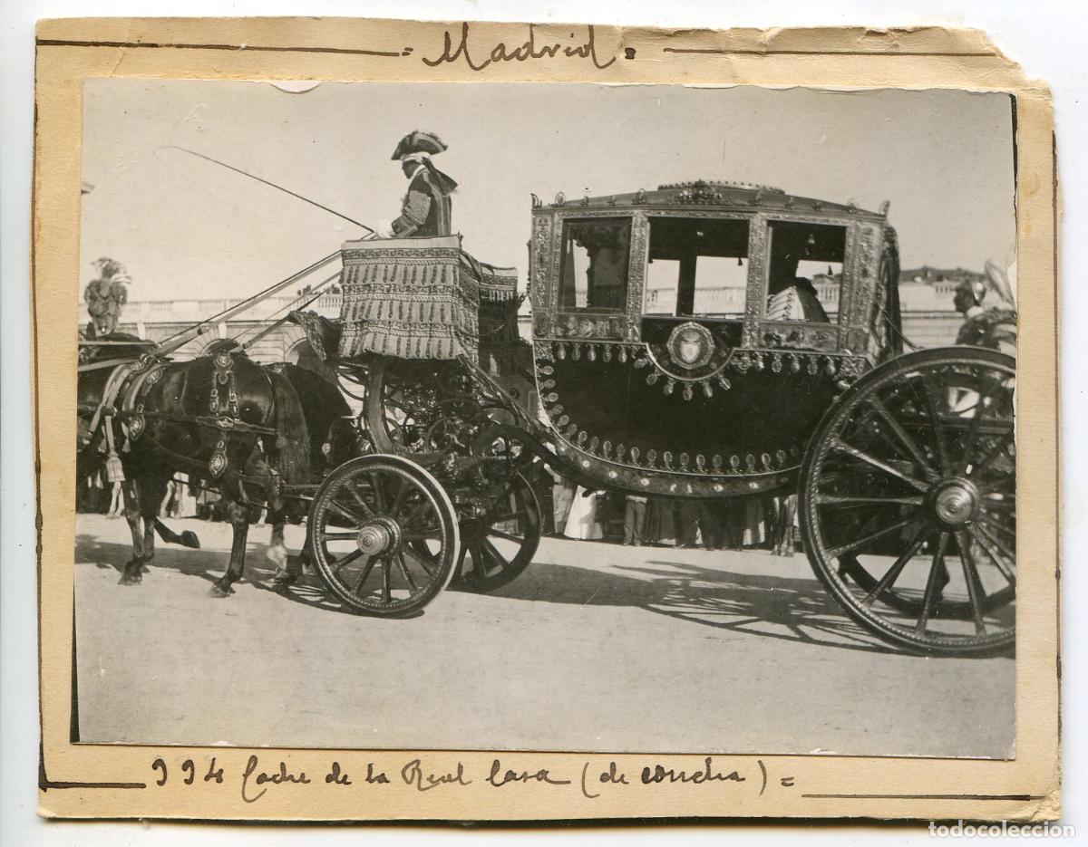 Antique Photography: Madrid. Bodas Reales 1906. Coche de la Real Casa (de concha)