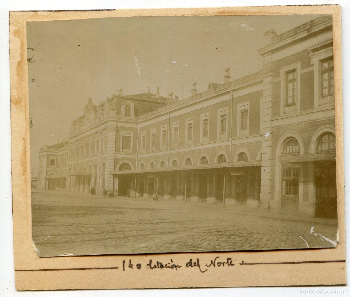 Alte Fotografie: Madrid. Estaci&oacute;n del Norte, circa 1906.