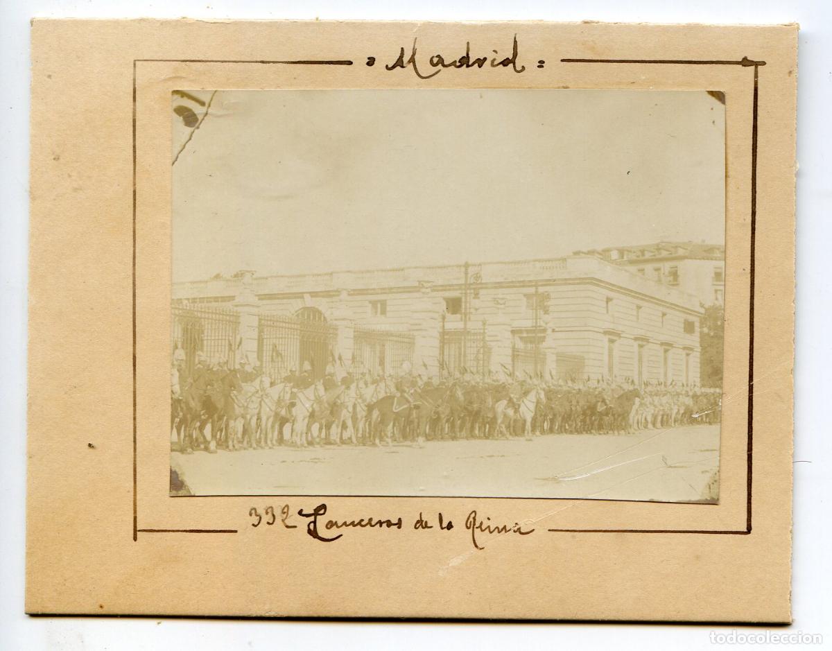 Fotografia antica: Madrid. Lanceros de la Reina, circa 1906
