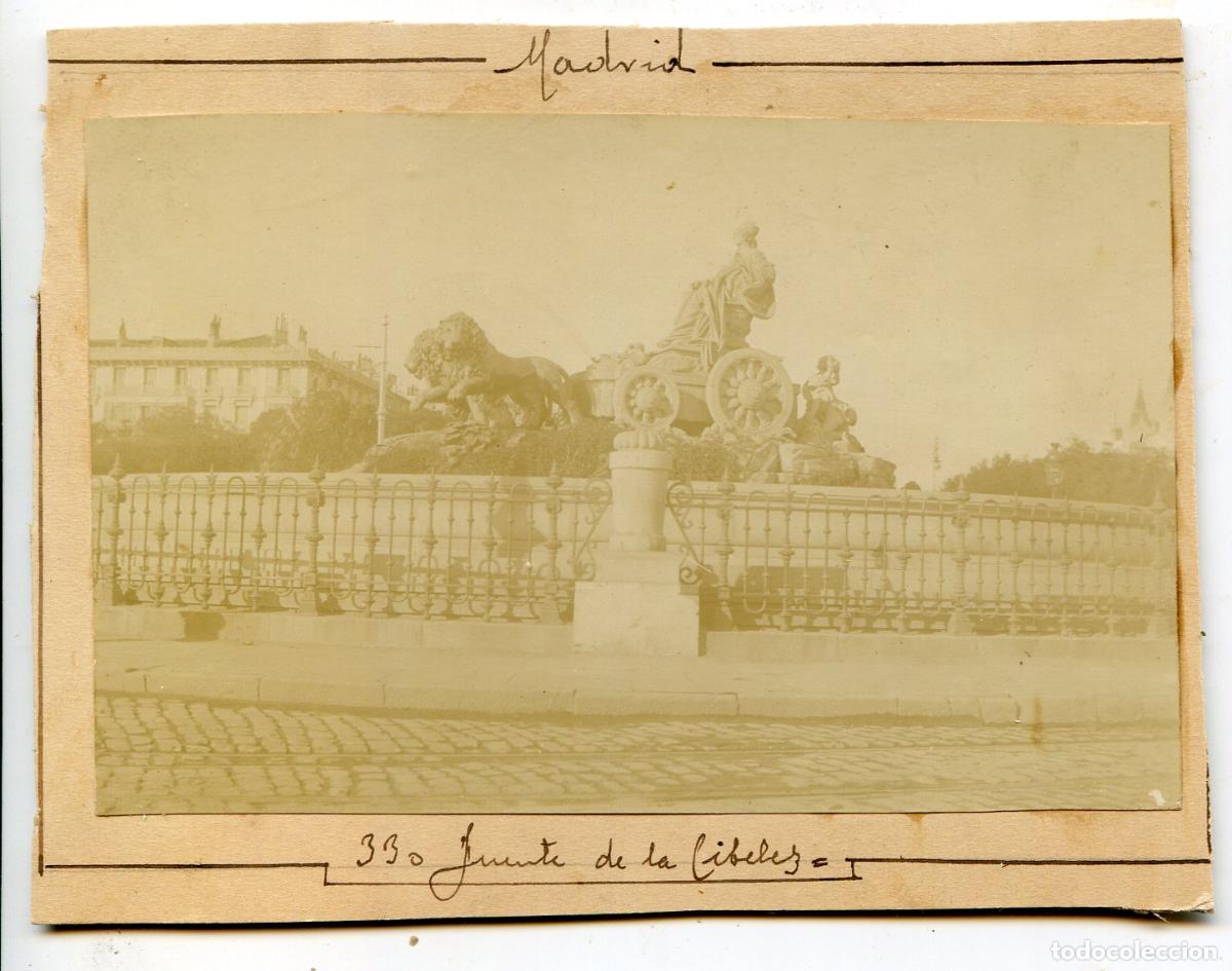 Fotografia antica: Madrid. Fuente de La Cibeles, circa 1906