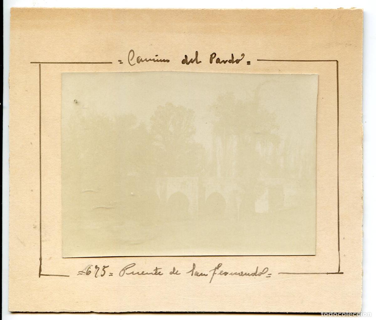 Alte Fotografie: Madrid. Camino del Pardo. Puente de San Fernando, circa 1906