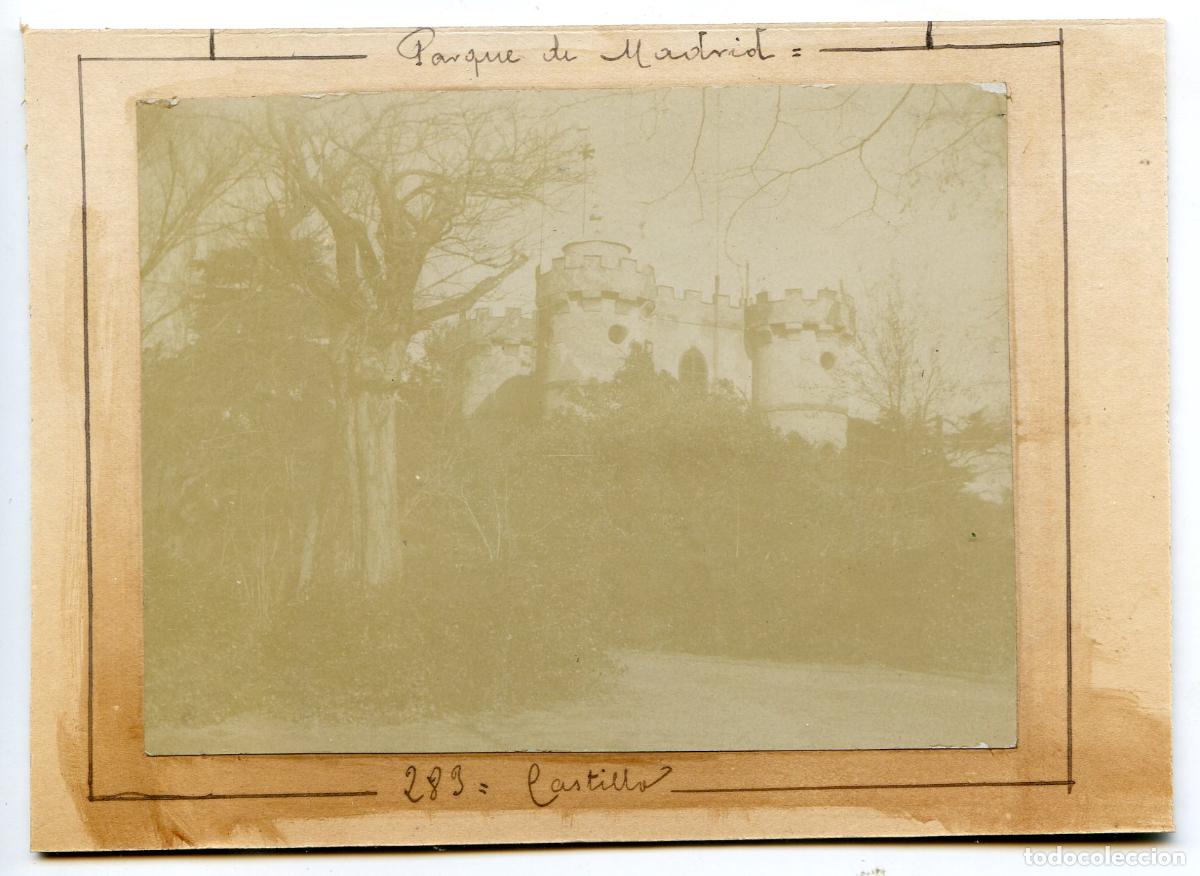 Fotografia antica: Madrid. Parque del Retiro. Castillo (tel&eacute;grafo &oacute;ptico), circa 1906