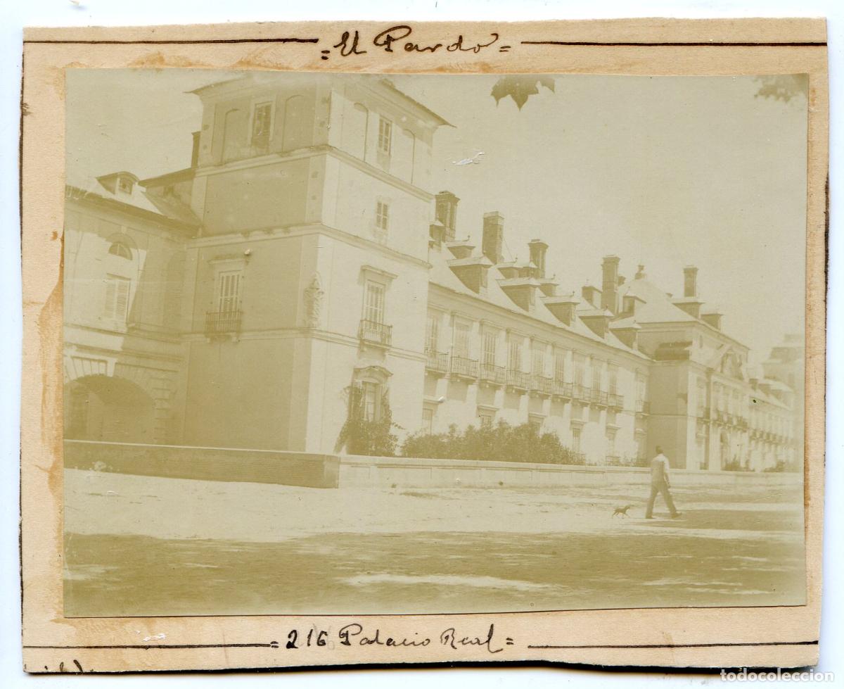 Alte Fotografie: Madrid. Palacio Real de El Pardo, circa 1906