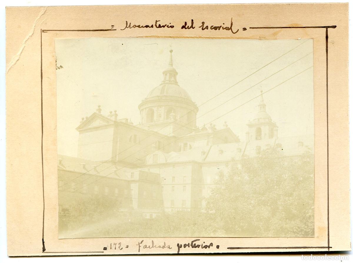 Alte Fotografie: Madrid. Monasterio del Escorial, Fachada posterior, 1905
