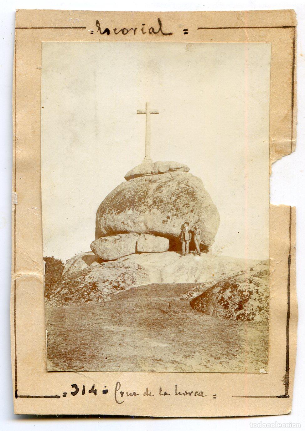 Alte Fotografie: Madrid. Escorial, Cruz de la Horca, 1905