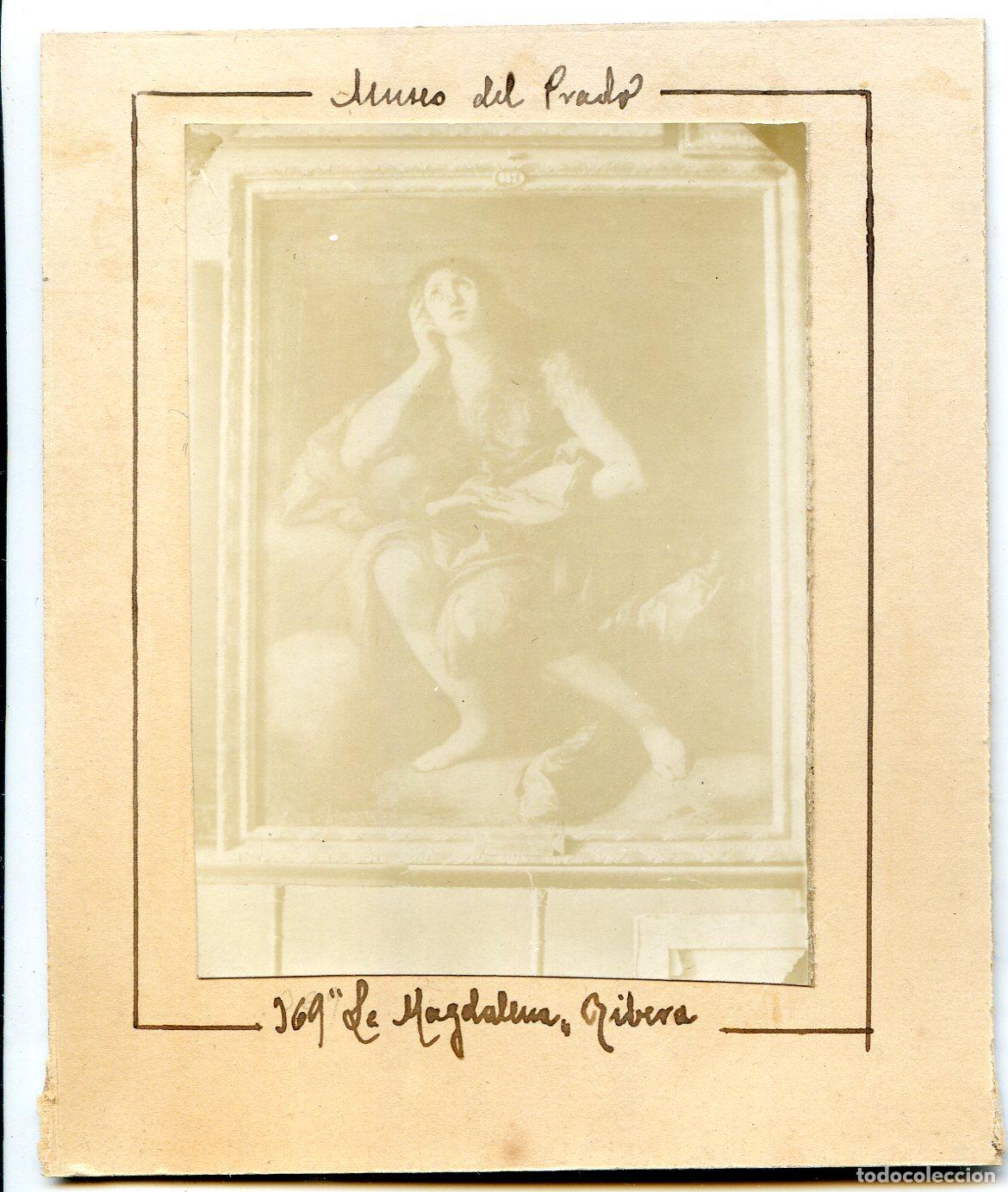 Alte Fotografie: Madrid. Museo del Prado. La Magdalena. Ribera, circa 1906