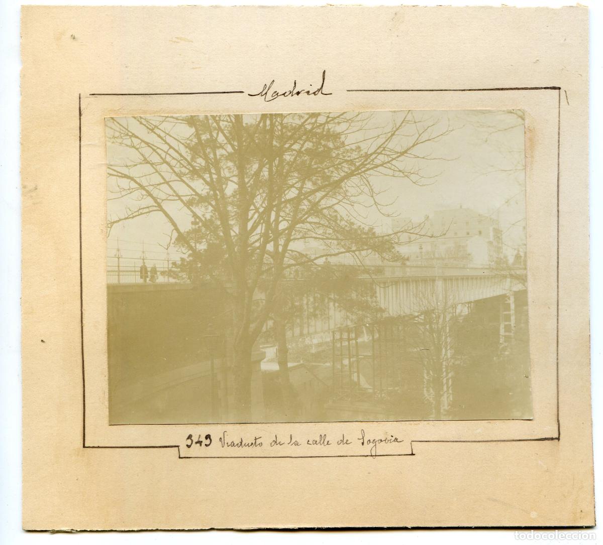 Fotograf&iacute;a antigua: Madrid. Viaducto de la calle de Segovia, circa 1906