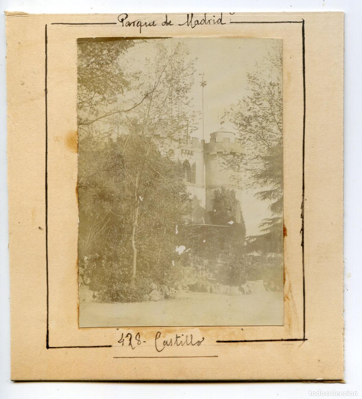 Fotograf&iacute;a antigua: Madrid. Parque de Madrid (parque del Retiro) Castillo. circa 1906