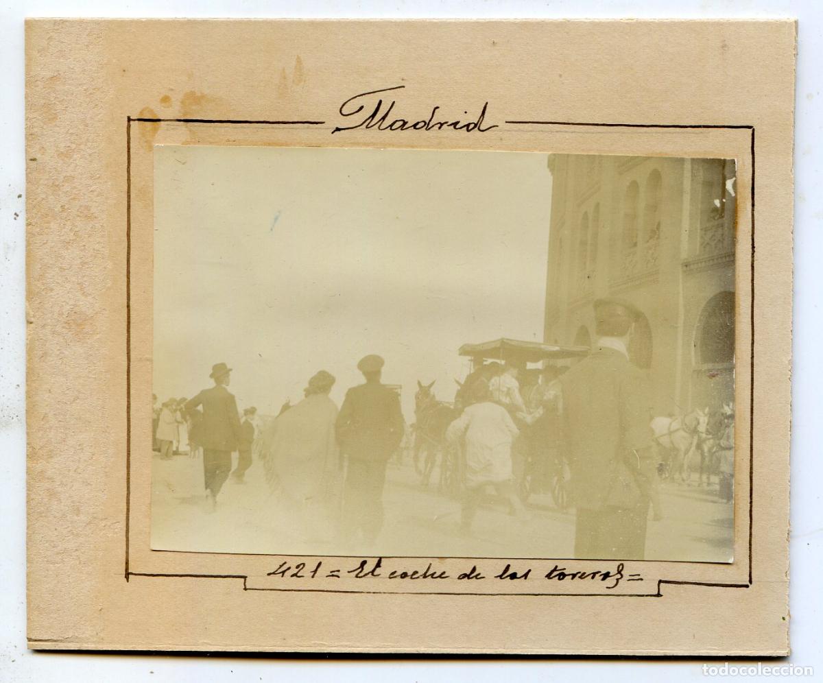 Alte Fotografie: Madrid. El coche de los toreros. circa 1906