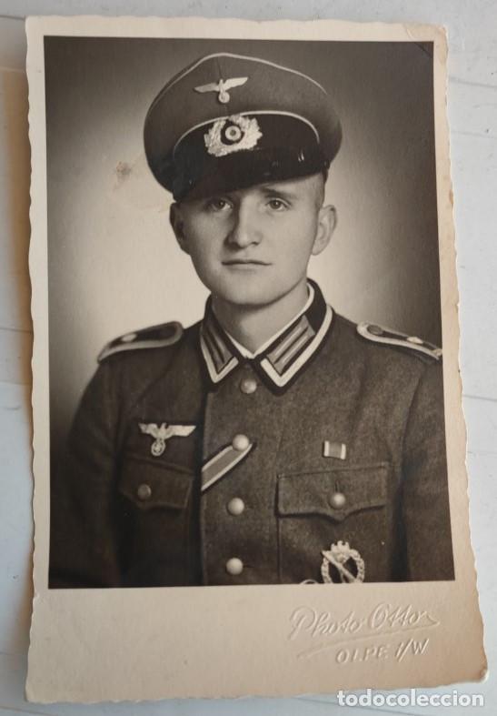 Fotograf&iacute;a antigua: FOTOGRAFIA ANTIGUA, SOLDADO ALEMAN, SEGUNDA GUERRA MUNDIAL, WWII, 13 X 8,5 CM