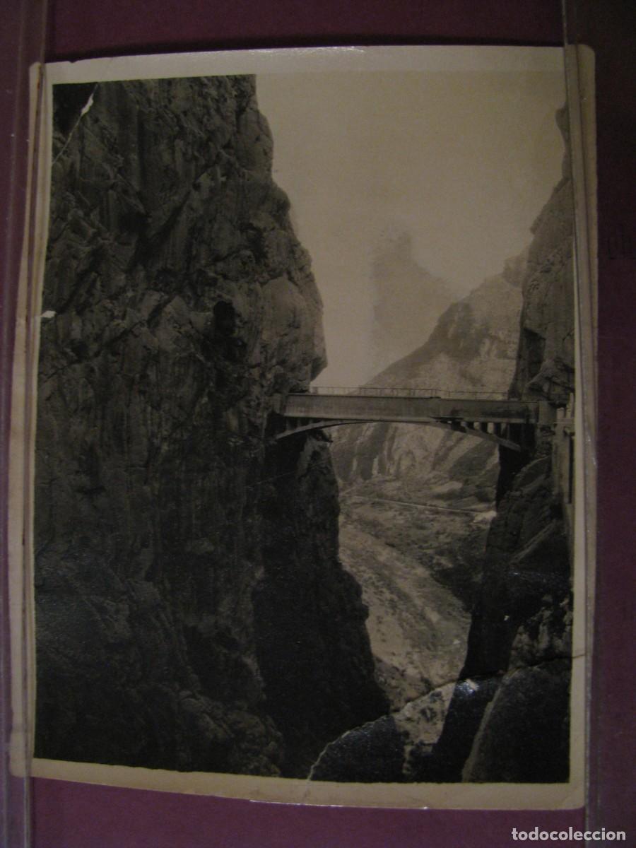 Fotograf&iacute;a antigua: FOTO DE MALAGA. DESFILADERO DE LOS GAITANES, EL CHORRO. 11X8,5 CM. A&Ntilde;OS 1930