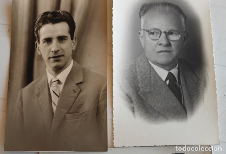 Fotografia antica: 2 FOTOGRAFIAS ANTIGUAS, CABALLEROS, ELSA Y PAOLO, 13,5 X 8 CM APROX.
