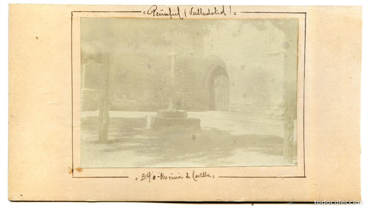 Fotograf&iacute;a antigua: Pe&ntilde;afiel, Valladolid. Un rinc&oacute;n de Castilla. Convento de San Pablo. Circa 1906