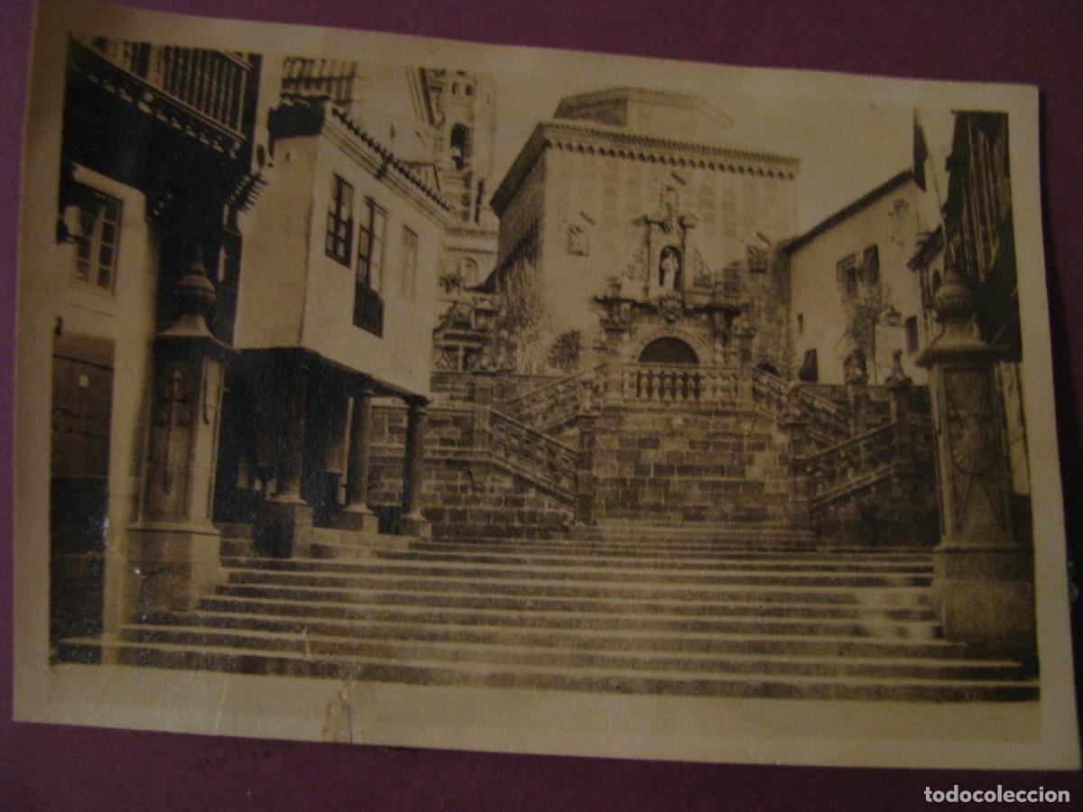 Fotograf&iacute;a antigua: FOTO DE BARCELONA. PUEBLO ESPA&Ntilde;OL, EXPOSICI&Oacute;N. A&Ntilde;O 1930. 8,5X6 CM. GRADAS DE SANTIAGO