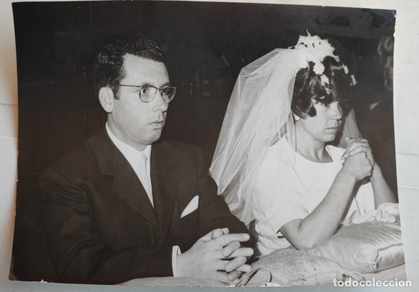 Alte Fotografie: BODA DE AGULL&Oacute; SANCHEZ CONTRERAS, ELCHE DE ALICANTE 27 SEP. 1968, FOTOGRAFIA ANTIGUA, 12 X 9 CM