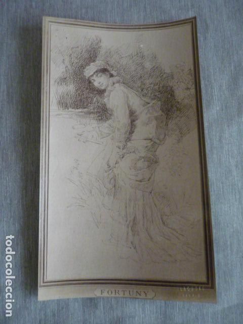 Alte Fotografie: ALBUMINA LACOSTE CUADRO DE FORTUNY ALBUMINA SIGLO XIX 13,5 X 23 CM