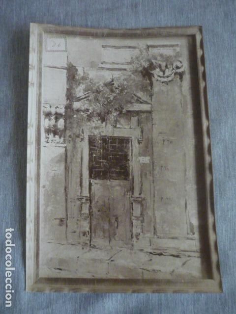 Alte Fotografie: ALBUMINA CUADRO DE FORTUNY ESTUDIO PARA EL JARDIN DE LAS POESIAS ALBUMINA SIGLO XIX 16 X 23 CM