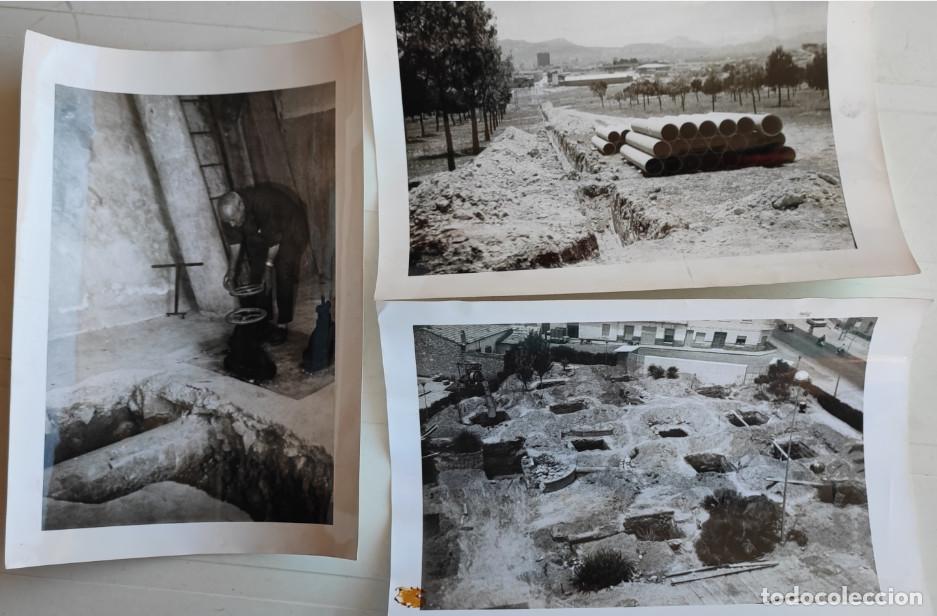 Fotograf&iacute;a antigua: 3 FOTOGRAFIAS ANTIGUAS DE ELDA 1968, NUEVO EDIFICIO DE LA FERIA, PLAN DE AGUAS, FOTO RAFA 18 X 13 CM