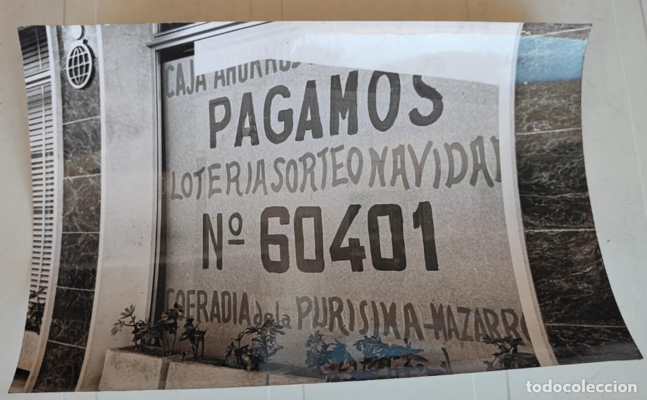 Fotograf&iacute;a antigua: LOTERIA DE NAVIDAD, COFRADIA DE LA PURISIMA, MAZARRON 1968, FOTOGRAFIA ANTIGUA, 18 X 12 CM