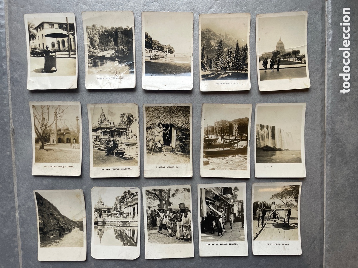 Fotograf&iacute;a antigua: PEEPS INTO MANY LANDS &ndash; CAVANDERS LTD. LONDON | COLECCI&Oacute;N DE 15 CROMOS FOTOGR&Aacute;FICOS