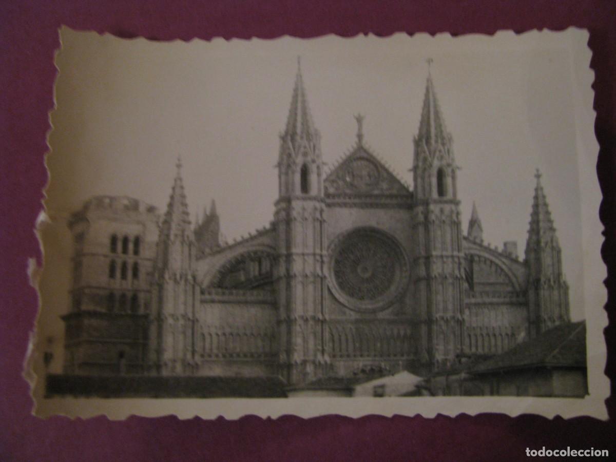 Fotograf&iacute;a antigua: FOTO DE MALLORCA. LA CATEDRAL. A&Ntilde;OS 1940 O 50. 8,5X6 CM