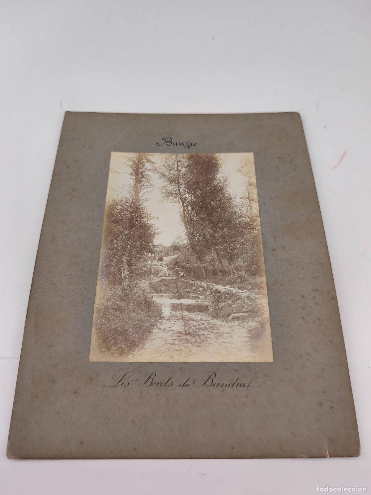 Fotograf&iacute;a antigua: Fotograf&iacute;a Antigua C. 1890-1910 - Bunzac (Charente, Francia): Les Bords Du Bandiat (Orillas Del R&iacute;o