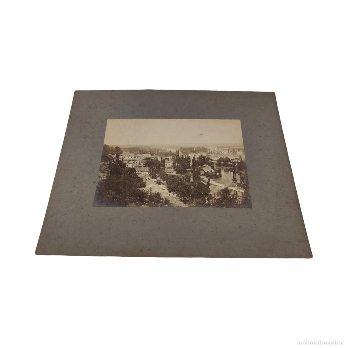 Fotograf&iacute;a antigua: Fotograf&iacute;a Antigua C. 1890-1910 - Vista Panor&aacute;mica Urbana Con R&iacute;o, Acueducto Y Paseo Arbolado - Sopo