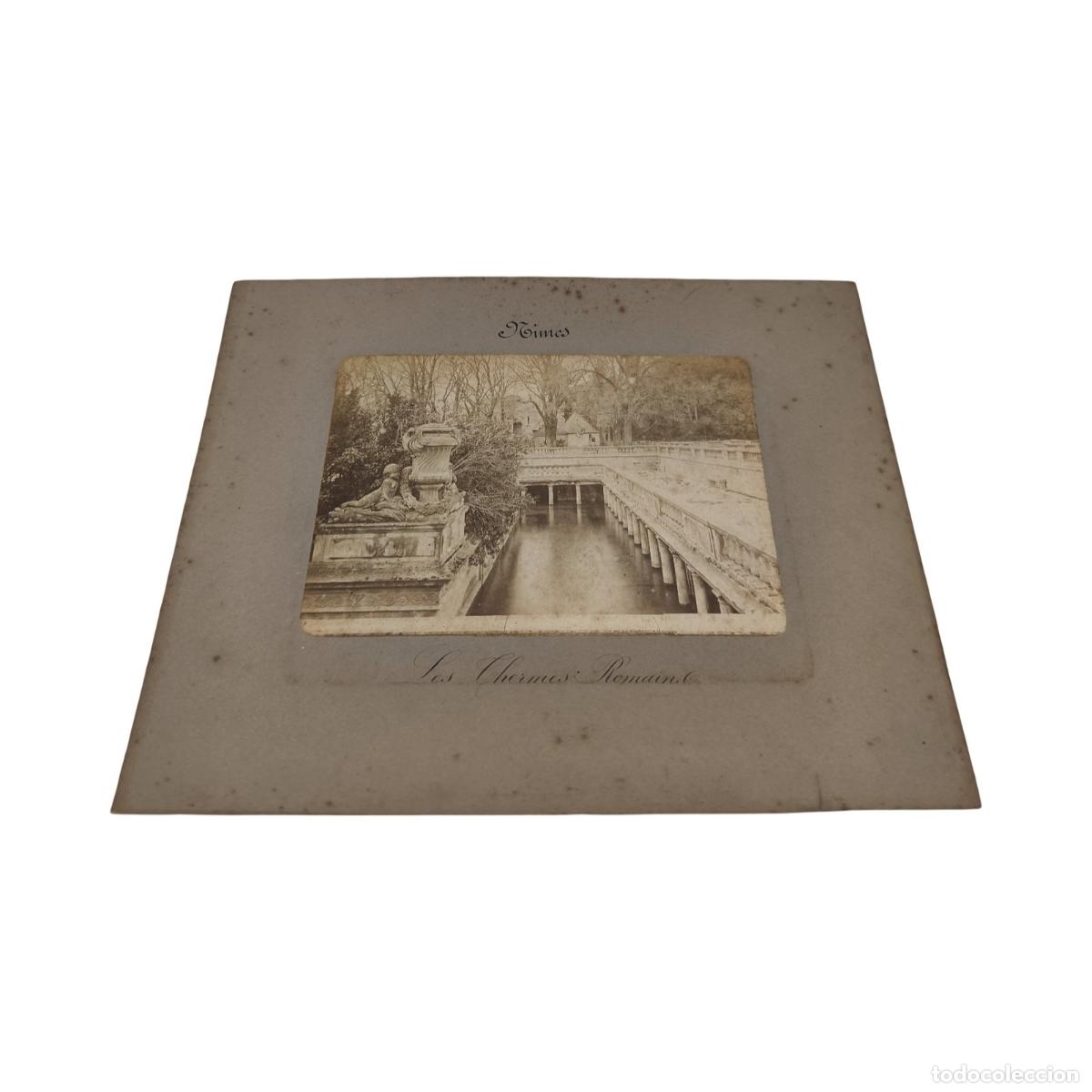 Fotograf&iacute;a antigua: Fotograf&iacute;a Antigua C. 1890-1910 - N&icirc;mes (Francia) - Jardin De La Fontaine / Termas Romanas (&rdquo;Les The