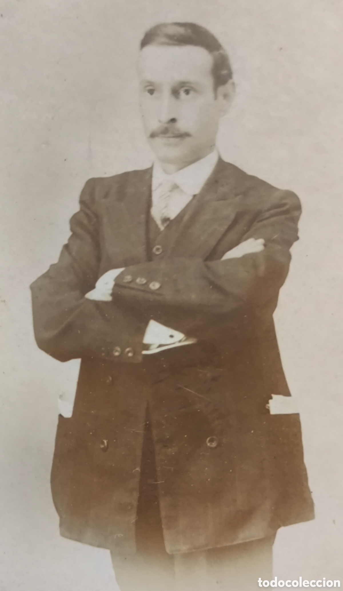 Fotograf&iacute;a antigua: FOTOGRAF&Iacute;A RETRATO DE ESTUDIO CABALLERO FOT&Oacute;GRAFO FERN&Aacute;NDEZ MADRID C. 1915