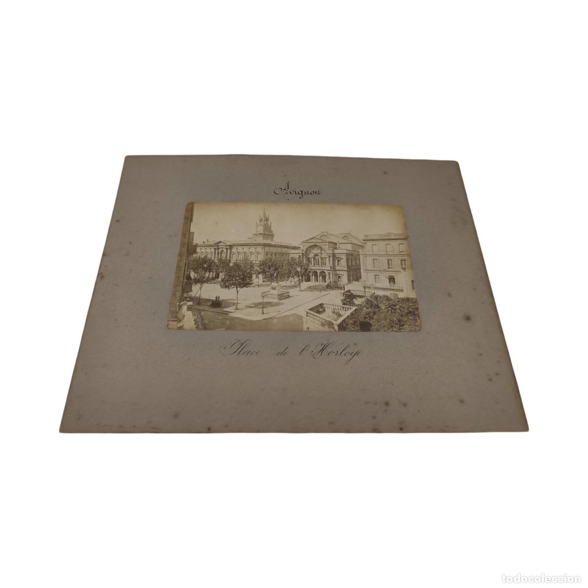 Fotograf&iacute;a antigua: Fotograf&iacute;a Antigua C. 1890-1910 - Avignon (Francia) - Plaza Del Reloj (&rdquo;Place De L'Horloge&rdquo;) - Ayunt